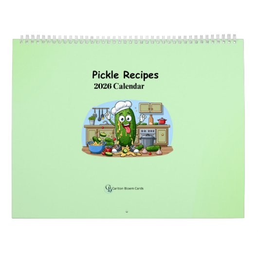 2026 Pickle Calendar with Recipes Kalender (Rückseite)