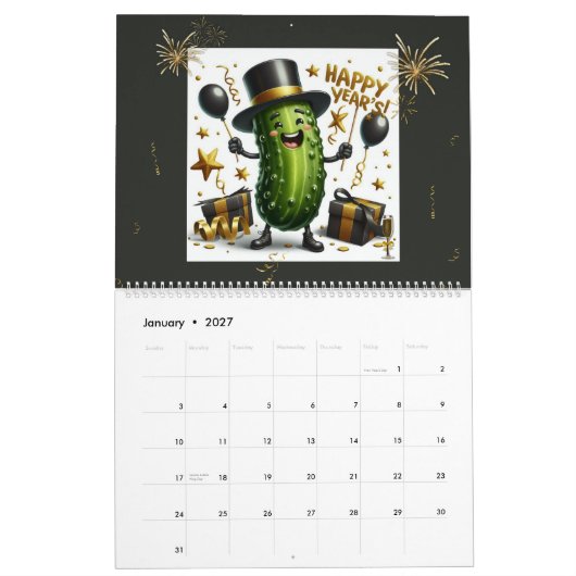 2026 Pickle Character Themed  Kalender (Jan 2027)