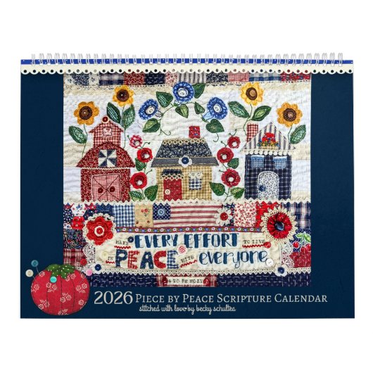 2026 Piece by Peace Scripture Calendar Kalender (Titelbild)