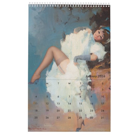 2026 Pin Up Calendar Kalender (Jan 2026)