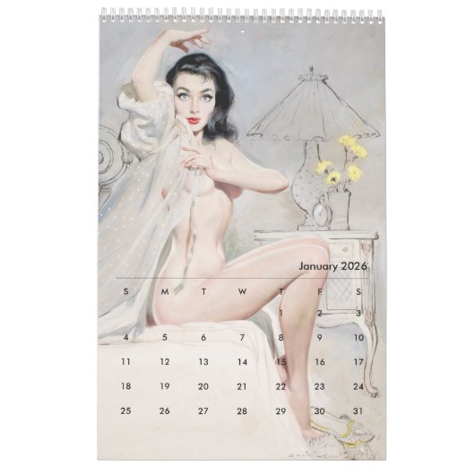 2026 Pin Up Calendar Kalender (Jan 2026)
