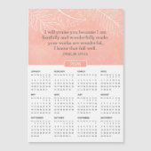 2026 Pink Watercolor Psalm 139:14 Magnet (Vorderseite)