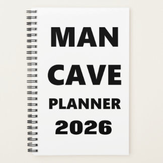 2026 Planer für Männer Man Cave Planer Schwarze Sc