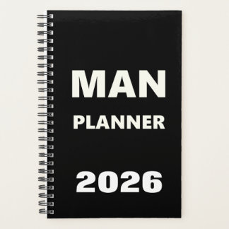 2026 Planer für Männer Mann Planer weiße Schrift s