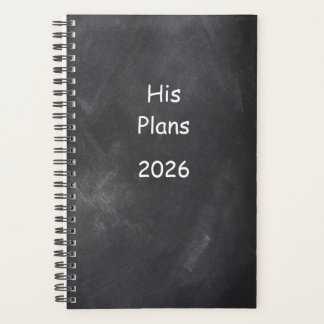 2026 Planer für Männer Pläne Tafel Stil
