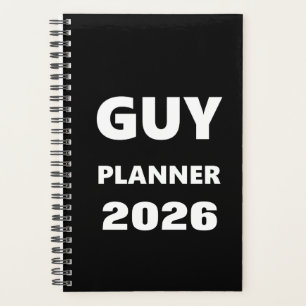2026 Planer für Männer Typ Planer Weiße Schrift Sc