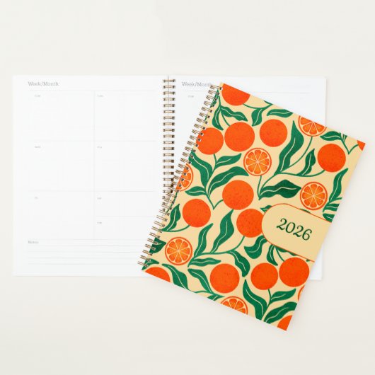 2026 Planer | Orange Citrus Botanisches Design (Anzeige)