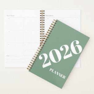 2026 Planer Spiralbindung Minimalistisch