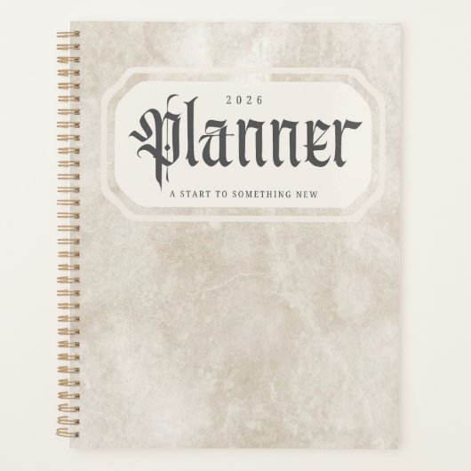 2026 Planner – A Start to Something New Planer (Vorderseite)