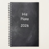 2026 Planner For Men Plans Chalkboard Style Planer (Vorderseite)