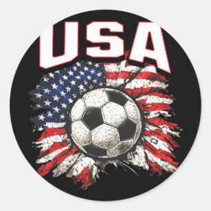 2026 Pokal Flagge Fußball Stolz Spaß Familie USA Runder Aufkleber