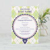 2026 Politischer Kandidat Golf Scramble Fundraiser Einladung (Stehend Vorderseite)