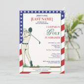 2026 Politischer Kandidat Golf Scramble Fundraiser Einladung (Stehend Vorderseite)