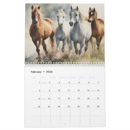 2026 Ponies Kalender (Feb 2026)