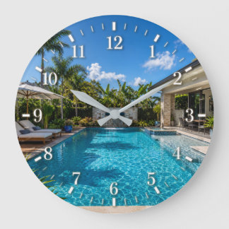 2026 Pool Clock Große Wanduhr