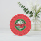 2026 Portugiesischer Kalender Frohe Weihnachten (Stehend Vorderseite)