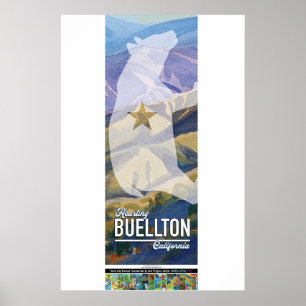 2026 Poster - Kalifornische Berge