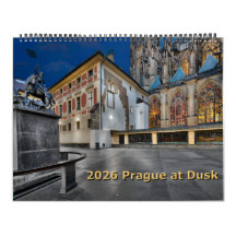2026 Prag bei Dämmerung Kalender