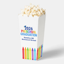 2026 Preschool Graduation Custom Party Popcorn Geschenkschachtel