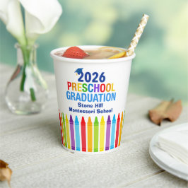 2026 Preschool Graduation Custom School Party Pappbecher