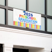 2026 Preschool Graduation Customizable School Banner (Äußeres Gebäude)