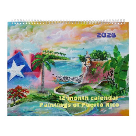 2026 Puerto Rico 12-monatiger Kalender (Titelbild)