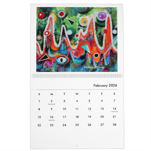 2026 Puerto Rico Kunst Kalender (Feb 2026)