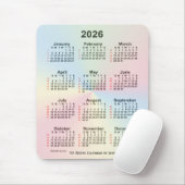 2026 Rainbow Cloud 52 Week Calendar by Janz Mousepad (Mit Mouse)