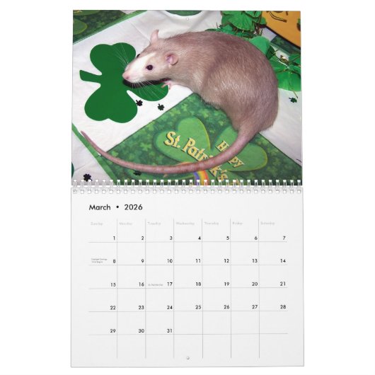 2026 RATS of the Rodent Reader Calendar I Kalender (Mär 2026)