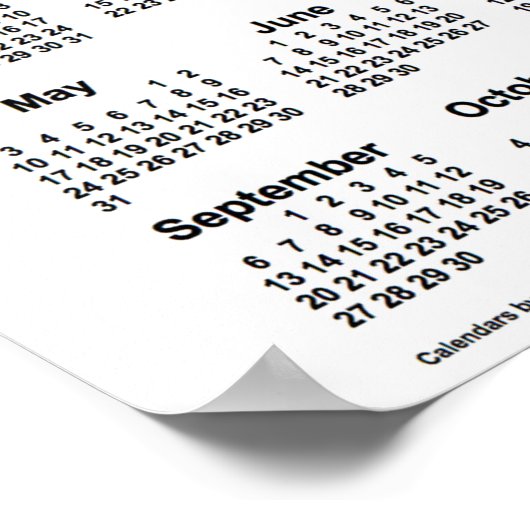 2026 Raupe Schlucken Schwanz von Janz Poster (Ecke)