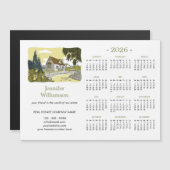 2026 Real Estate Agent Calendar House Magnet (Vorne/Hinten)