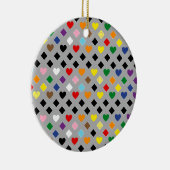 2026 Regenbogenherzen Keramik Ornament (Rechts)