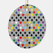 2026 Regenbogenherzen Keramik Ornament (Links)