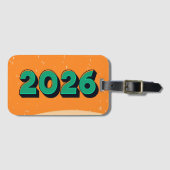 2026 Reisekoffer Etikett Gepäckanhänger (Vorderseite (Horizontal))