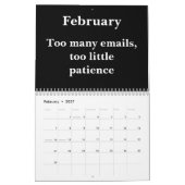 2026 Relatable Office Wall Calendar Kalender (Feb 2027)