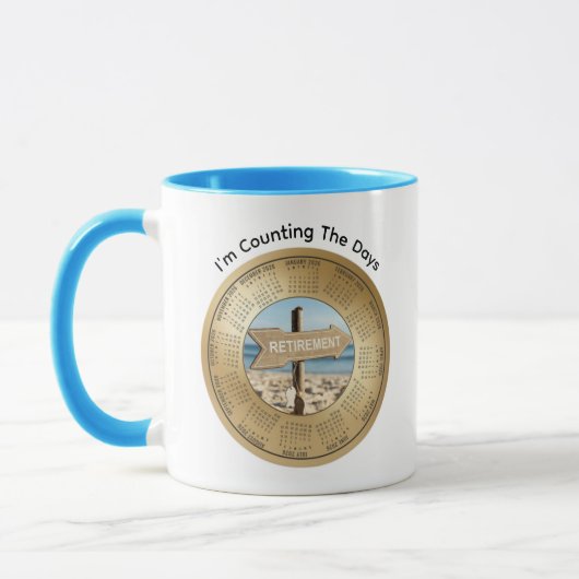 2026 Retirement Calendar Coffee Mug Tasse (Links)