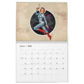 2026 Retro Pinup Girl Wall Calendar Kalender (Mär 2026)