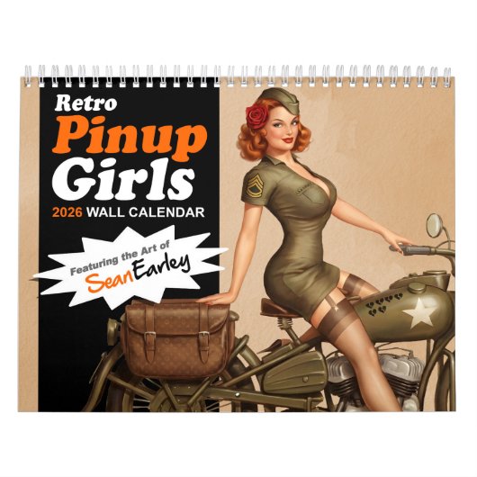 2026 Retro Pinup Girl Wall Calendar Kalender (Titelbild)