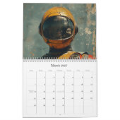 2026 Retro Space Art Calendar Kalender (Mär 2027)