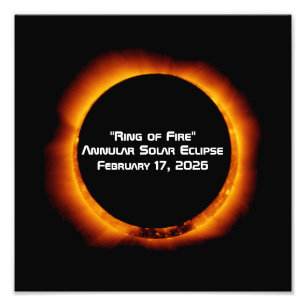 2026 Ringförmige Sonnenfinsternis Fotodruck