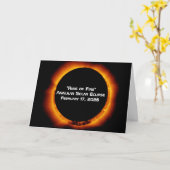 2026 Ringförmige Sonnenfinsternis Karte (Gelbe Blume)