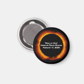 2026 Ringförmige Sonnenfinsternis Magnet (Vorderseite/Rückseite)