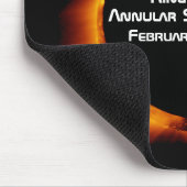 2026 Ringförmiger Sonnenfinsternis vom Feuer Mousepad (Ecke)
