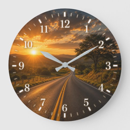 2026 Road Watch Große Wanduhr (Vorderseite)