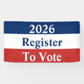 2026 Rot-Weiß-Register zur Abstimmung Banner (Horizontal)