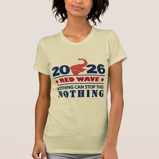 2026 ROTE WELLE T-Shirt (Vorderseite)