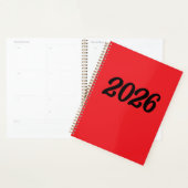 2026 Rotes Schwarzes Planer (Anzeige)