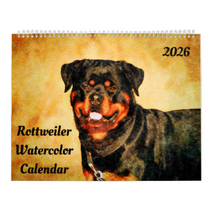 2026 Rottweiler-Hund Rottie-Mama-Besitzer-Geschenk Kalender