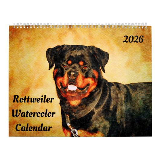 2026 Rottweiler-Hund Rottie-Mama-Besitzer-Geschenk Kalender (Titelbild)
