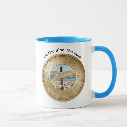 2026 Ruhestands-Kalender-Kaffeetasse Tasse (Rechts)